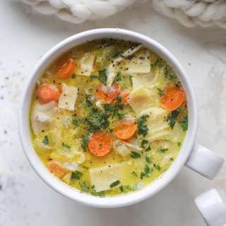 Chicken Noodle Egg Drop Soup