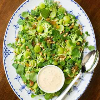 Watercress Grape Broccoli Salad