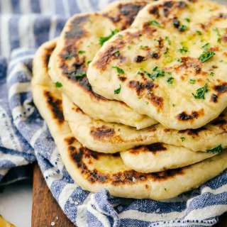 Perfect Naan Bread with Garlic Butter