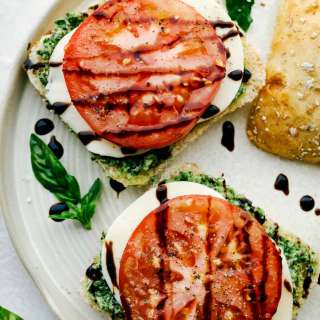 Caprese Sandwich with Basil Pesto