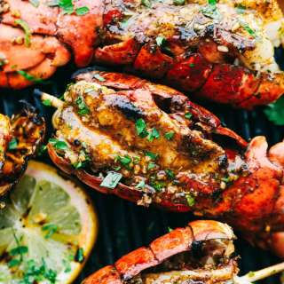 Grilled Cajun Garlic Butter Lobster Tails