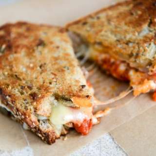 Spicy Mini Meatball Grilled Cheese