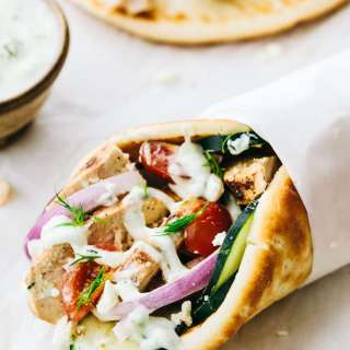 Homemade Chicken Gyro with Tzatziki