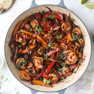 Adobo Shrimp Fajitas
