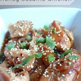 Skinny Slow Cooker Honey Sesame Chicken
