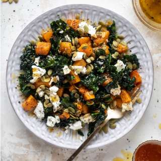 Butternut Squash Kale Salad