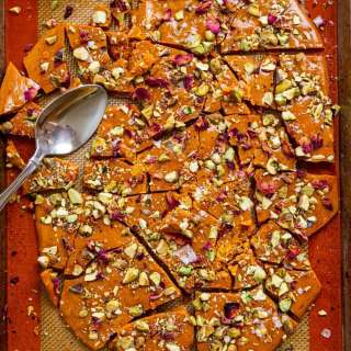 Saffron Pistachio Brittle