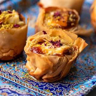 Baked Feta in Filo Rounds