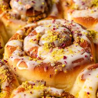 Glazed Pistachio Rolls