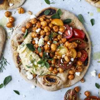 Crunchy Roasted Chickpea Pitas