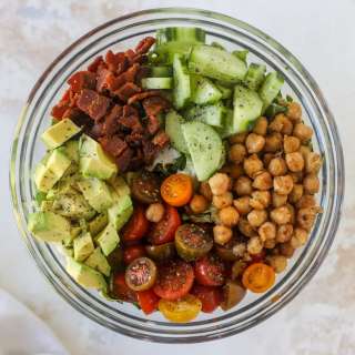 Chickpea Bacon Ranch Chopped Salad