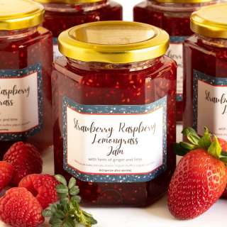Strawberry Raspberry Lemongrass Jam