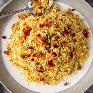 Persian Saffron Rice with Apricot