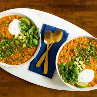 Curried Red Lentil Coconut Soup