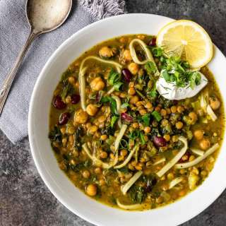 Persian Noodle Soup (Ash Reshteh)