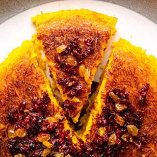 Crispy Tachin Saffron Rice