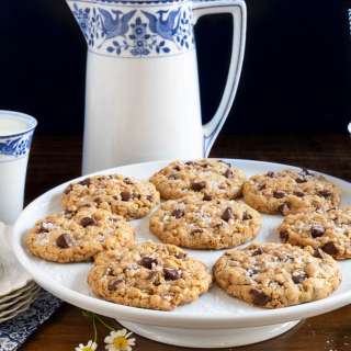 Better than Grandma's Chocolate Chip Oatmeal Cookies