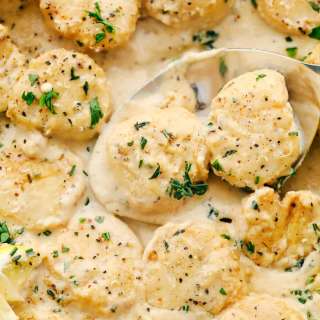 Creamy Lemon Parmesan Scallops