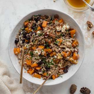 Warm Winter Farro Salad