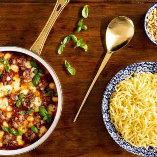 Basil Chicken Meatballs Parmesan