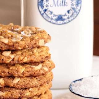 Toffee Oatmeal Peanut Butter Cookies