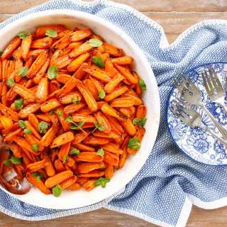 Honey Ginger Charred Carrots