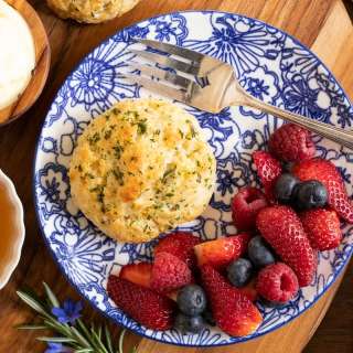 Ridiculously Easy Rosemary Parmesan Biscuits
