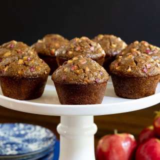 Honey-Glazed Apple Bran Muffins