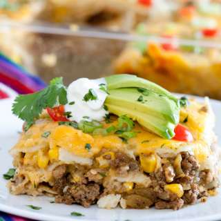 Layered Enchilada Casserole