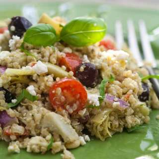 Artichoke And Pesto Mediterranean Quinoa Salad