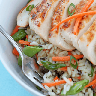 Grilled Citrus Chicken Rice Bowls