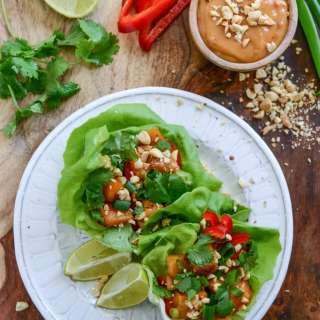 Thai Butternut Squash Lettuce Wraps