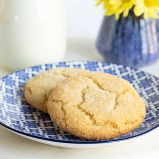 Crinkly Crackly Lemon Sugar Cookies