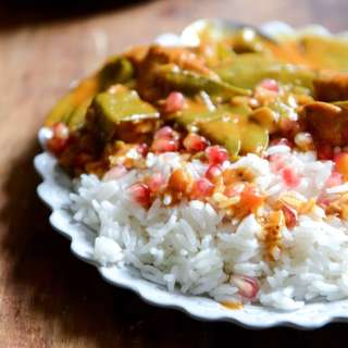 Thai Curry Pomegranate Chicken