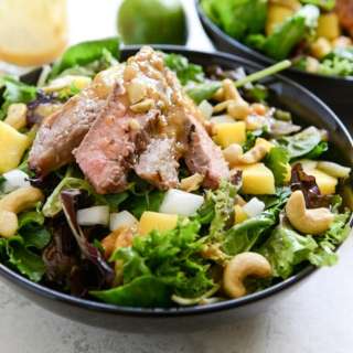 Thai Steak Salad with Roasted Chili Mango Vinaigrette