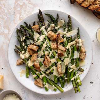 Grilled Asparagus Caesar