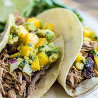 Slow Cooker Jerk Pork with Caribbean Salsa
