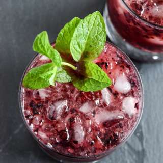 Blueberry Mint Juleps