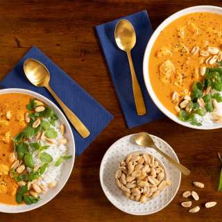 Roasted Red Pepper African Peanut Soup
