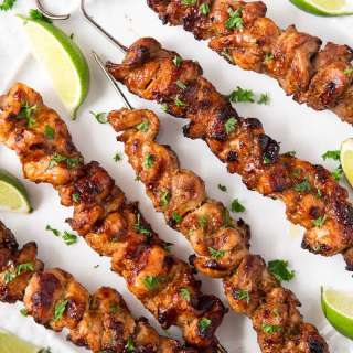 Peruvian Grilled Chicken Skewers