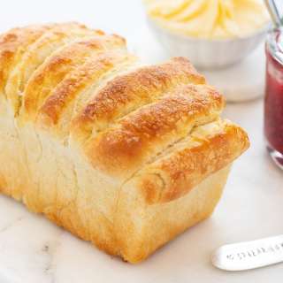 No-Knead Brioche Pull-Apart Bread