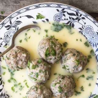 Greek Meatballs in Lemon Sauce