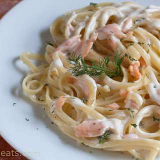 Pasta with Smoked Salmon and Dill