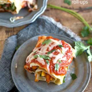 Easy Vegetable and Kale Lasagna Roll-ups