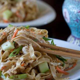 Cold Sesame Noodles Chicken Salad