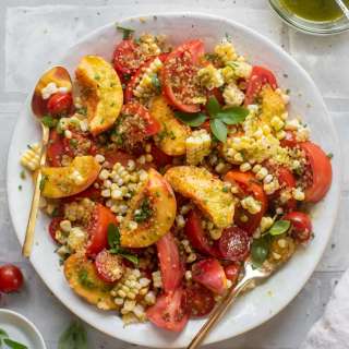 Peach Tomato Corn Salad