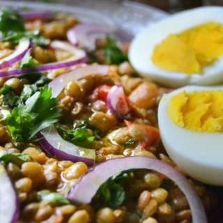 Crushed Lentils with Tahini and Cumin