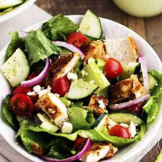 Cajun Chicken Salad with Avocado Ranch Dressing