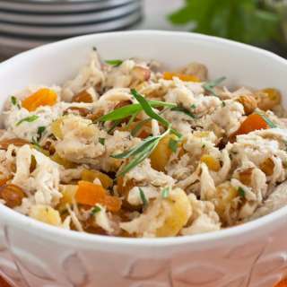 Chicken Salad with Almonds, Apricots and Tarragon