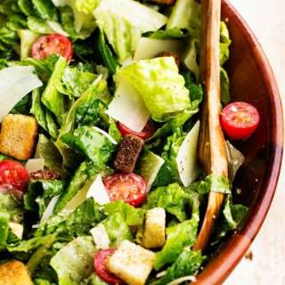 Classic Caesar Salad with Asiago Caesar Dressing